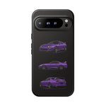 MK4 Supra Phone Case Purple, Three-View Vector Cover
