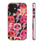 Pop Art Lips and Lightning Bolt Phone Case