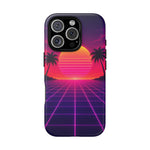 Classic Grid Sunset Vaporwave Art Tough Phone Case