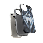 Siberian Husky Geometric Diamond Art Tough Phone Case