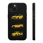 Yellow Type R Sports Car Phone Case Tough JDM Hot Hatch Multi View Print