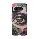 Starry Eye Mosaic phone case | Tough Cover