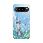 Copy of Silver Butterflies Tough Case | Blue Sky Water Droplets Phone Cover