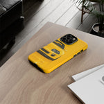 Yellow Supra Phone Case, MK4 90s JDM Legend Tough Protective Cover for Men