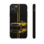AAR Cuda Phone Case, Yellow 70 Muscle Car Stripe Studio Cover