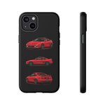 Red MR2 JDM Sports Car Phone Case Tough Multi View