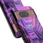 Empty Mall Escalator Vaporwave Art Tough Phone Case