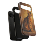 Abyssinian Warm Ticked Portrait Art Tough Phone Case
