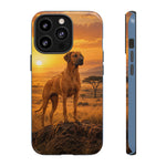Rhodesian Ridgeback African Savanna Art Tough Phone Case