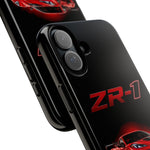 Red ZR1 C8 Phone Case for Chevy Fans, Tough Cover