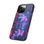 Neon Koi Reflection Vaporwave phone case | Tough Cover