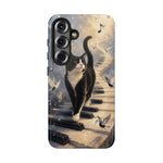 Piano Cat walking on keys Tough Case | Phone cover, musical cat art