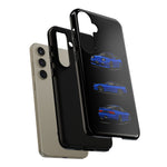 Blue 180SX JDM Sports Car Phone Case Tough Multi View