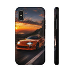 Supra MK4 Orange Touge Night JDM Speed Art Tough Phone Case