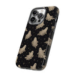 Vintage Ghost Pattern phone case | Halloween spooky stars design