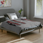 1959 Red Chevy Impala Throw Blanket | Classic Car Velveteen Microfiber