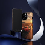 C8 Desert Highway Sunset Phone Case Tough Case for Corvette Drivers