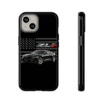 Black ZL1 Camaro Phone Case Muscle Car Tough Cover Gift Art