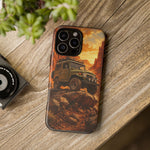 Land Cruiser FJ40 Classic 4x4 Red Rock Canyon Art Tough Phone Case