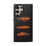 1970 Challenger Phone Case Orange, Three-View Vector Tough Cover