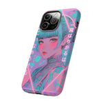 Neon Cyber Geisha phone case | Tough Case