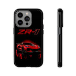 Red ZR1 C8 Phone Case for Chevy Fans, Tough Cover