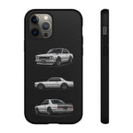 Silver Hakosuka Skyline Classic Sports Car Tough Phone Case for JDM Fans