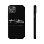 Vintage Galaxie 500 Phone Case | Classic Car Illustration, Black