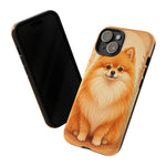 Pomeranian Tiny Fox Fluffy Art Tough Phone Case