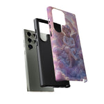 Cherub Cloud Throne Phone Case, Pastel Marble 3D Render Cover