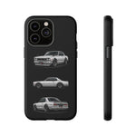 Silver Hakosuka Skyline Classic Sports Car Tough Phone Case for JDM Fans