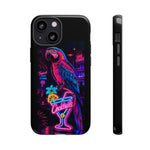 Neon Parrot Cocktails phone case | Tough Cases