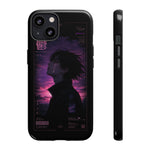 Melancholy Data Poster Phone Case, Glitch Anime Sky Tough Cover