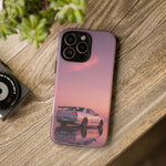 Silver Skyline R34 at Sunset Phone Case | Car Reflection Sky Case