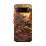 Land Cruiser FJ40 Classic 4x4 Red Rock Canyon Art Tough Phone Case