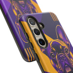 French Bulldog Pop-Art Portrait Tough Phone Case - Purple Gold