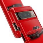 Red 1967 Corvette Art Phone Case, C2 Sting Ray Classic Sports Car Cover, Gift