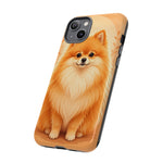 Pomeranian Tiny Fox Fluffy Art Tough Phone Case