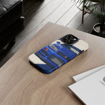 R34 Skyline GT-R Bayside Blue Tough Phone Case for 90s JDM Fans
