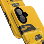 Yellow Supra Phone Case, MK4 90s JDM Legend Tough Protective Cover for Men