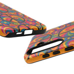Peace Love Rainbow Spiral Art Tough Phone Case
