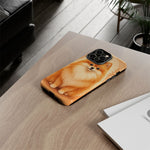 Pomeranian Tiny Fox Fluffy Art Tough Phone Case
