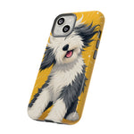 Sheepdog Hair Flip Phone Case Funny Dog Lover Gift