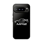 MR2 White Side Silhouette JDM Tough Phone Case Cover Gift