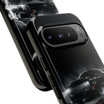 Black Sports Car Illustration 2023 Challenger SRT phone case | Car Drift Reflection