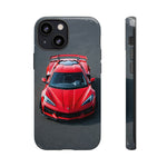 Red C8 Z06 Track Wing Tough Phone Case Cover Gift Art