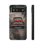 F100 Phone Case, Red White Classic Truck Foggy Road Cover, Gift