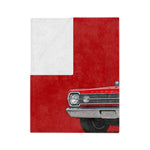 1966 Belvedere Convertible Blanket | Classic Red Muscle Car Throw