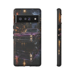 67 GTO Phone Case Purple, Rainy City Night Muscle Car Tough Cover