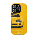 Yellow Supra Phone Case, MK4 90s JDM Legend Tough Protective Cover for Men